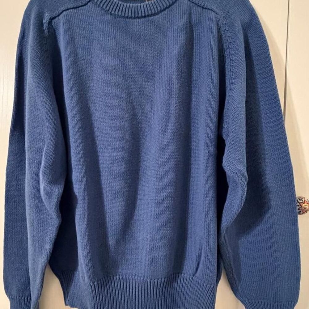 Eddie-bauer Men's Blue and Navy Jumper